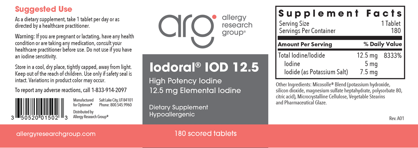 Iodoral 12.5 mg  Curated Wellness