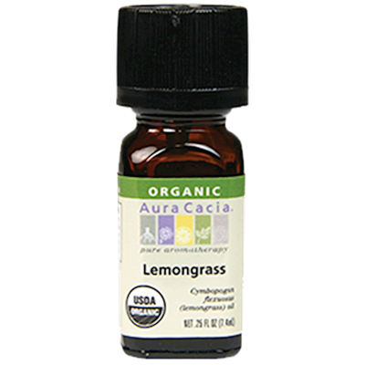 Lemongrass Organic Essential Oil .25 oz Curated Wellness