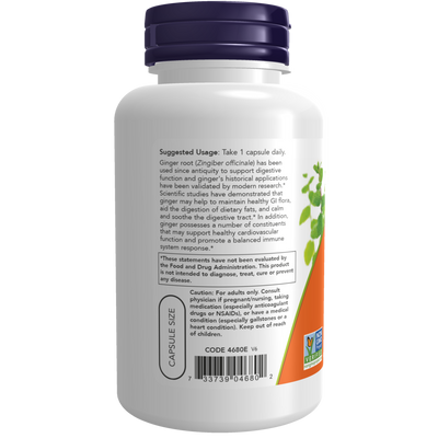 Ginger Root 550 mg  Curated Wellness