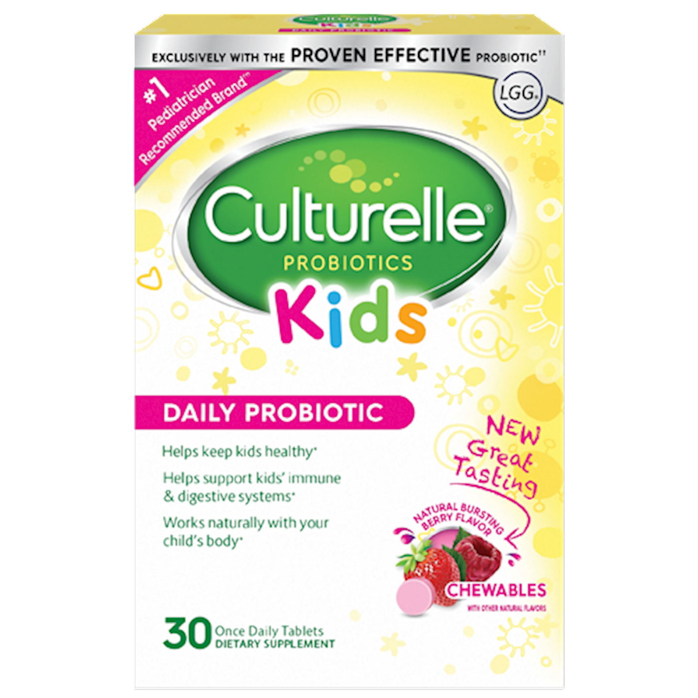 Kids Probiotic Chewables 30 tabs Curated Wellness