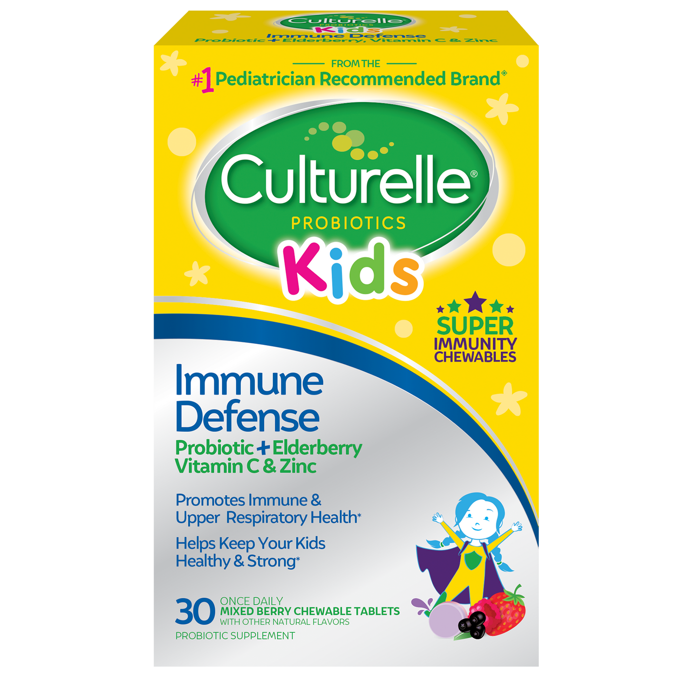 Culturelle Kids Immune Probiotic 30 ct Curated Wellness