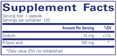 R-Lipoic Acid (stabilized) 120 vcaps Curated Wellness