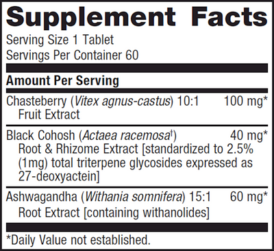 Chasteberry Plus 60 tabs Curated Wellness