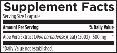 Aloe 200x 60 vcaps Curated Wellness