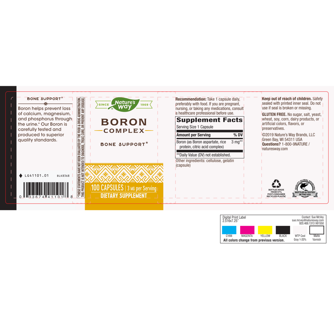 Boron Complex 3 mg  Curated Wellness