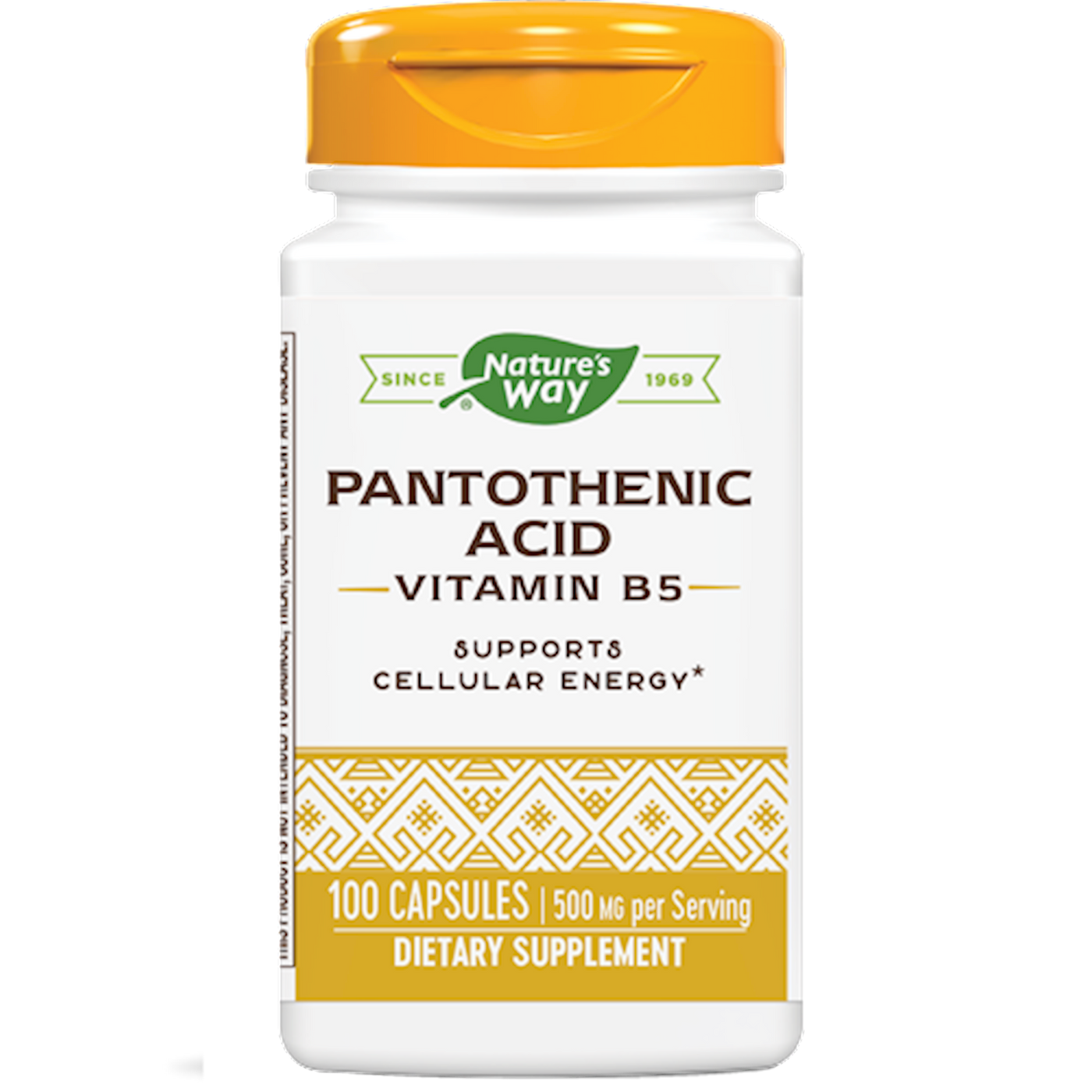 Pantothenic Acid 500 mg  Curated Wellness