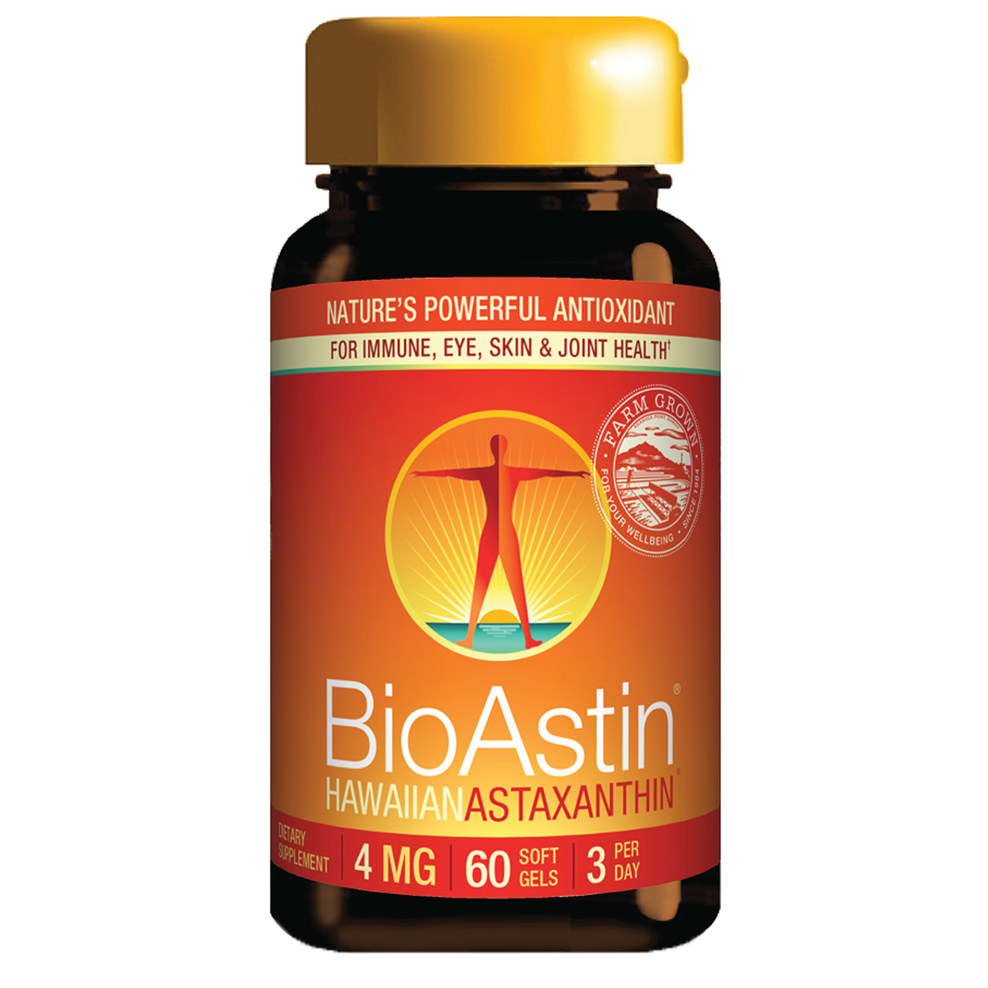 BioAstin Astaxanthin 4 mg 60 gels Curated Wellness