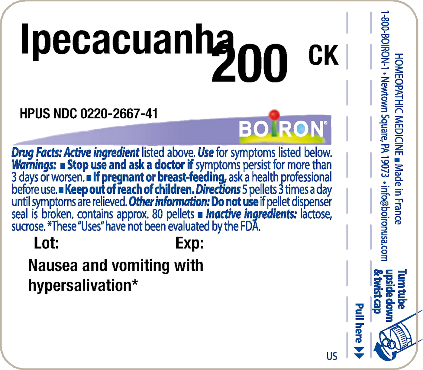 Ipecacuanha 200CK 80 plts Curated Wellness
