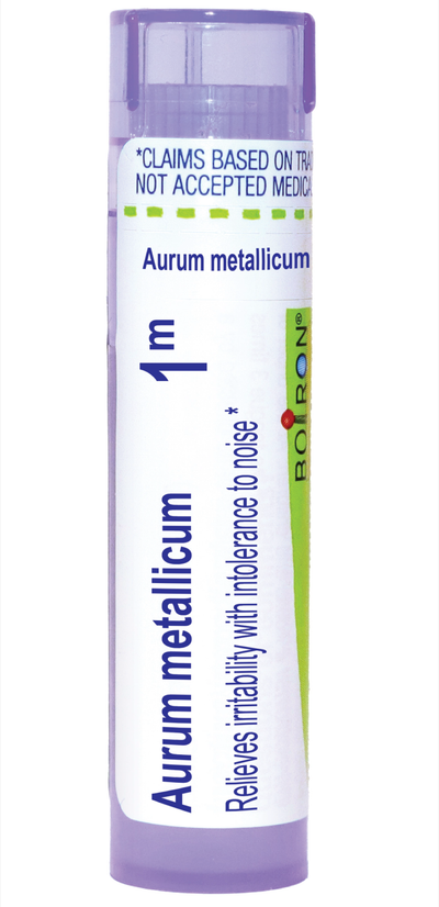 Aurum Metallicum 1 M 80 pellets Curated Wellness