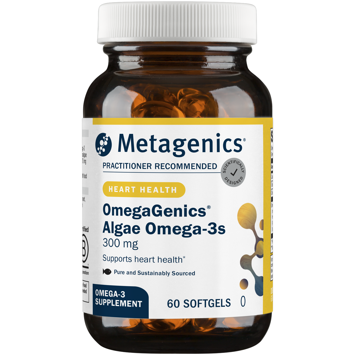 OmegaGenics® Algae Omega-3s 60sg Curated Wellness