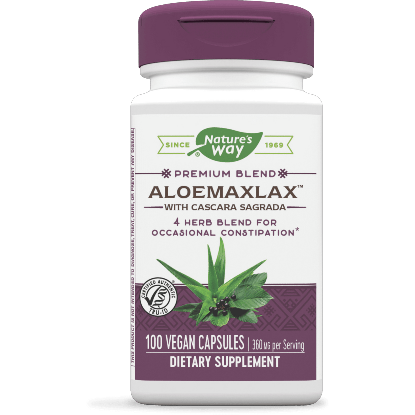 Aloe Max Lax 100 caps Curated Wellness