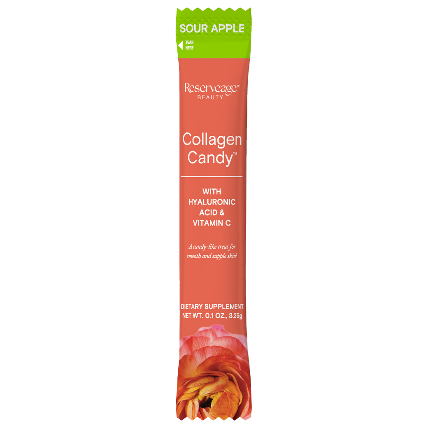 Collagen Candy Sour Apple 20 Servings Curated Wellness