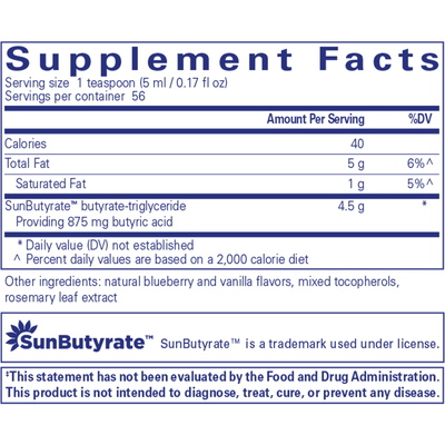 Sunbutyrate TG 9.5 fl oz Curated Wellness