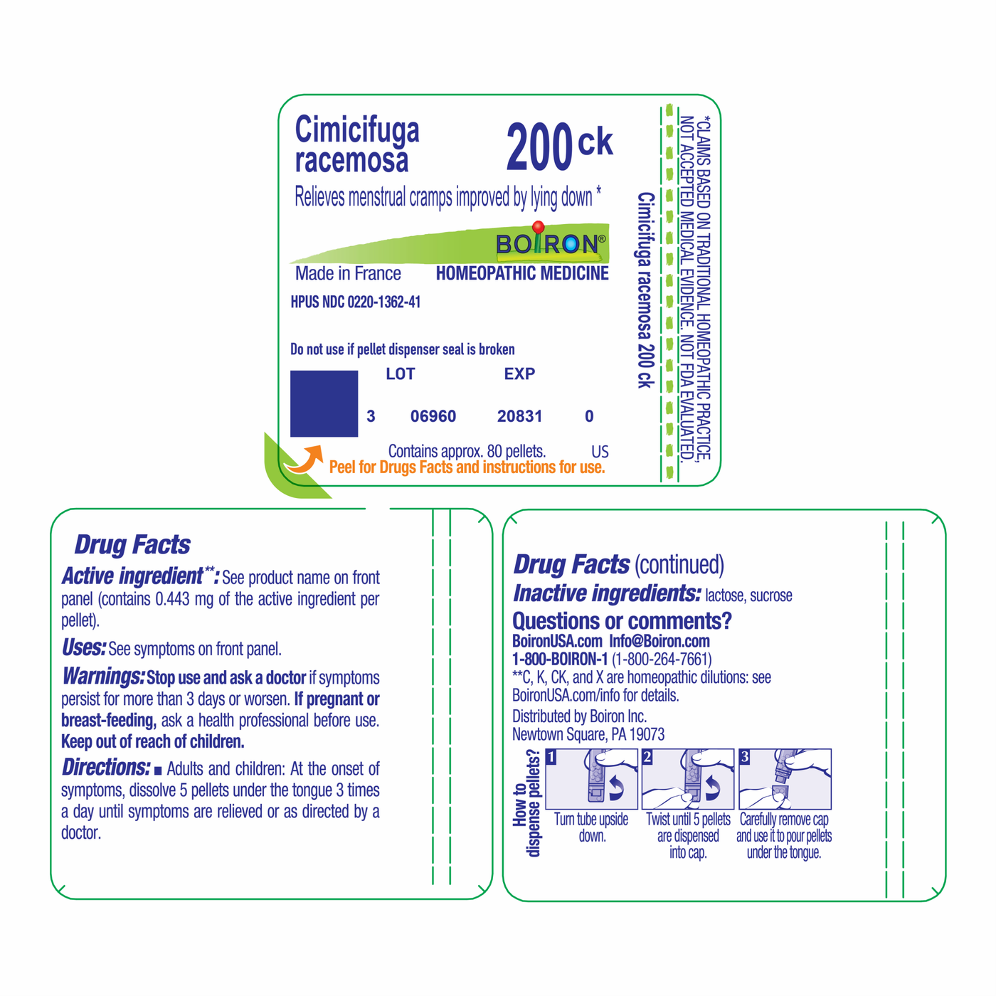Cimicifuga racemosa 200CK 80 plts Curated Wellness