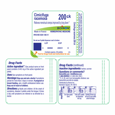 Cimicifuga racemosa 200CK 80 plts Curated Wellness