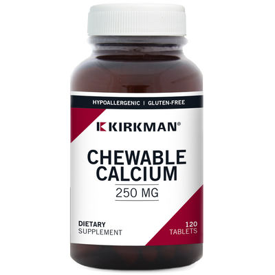 Chewable Calcium 250 mg 120 ct Curated Wellness