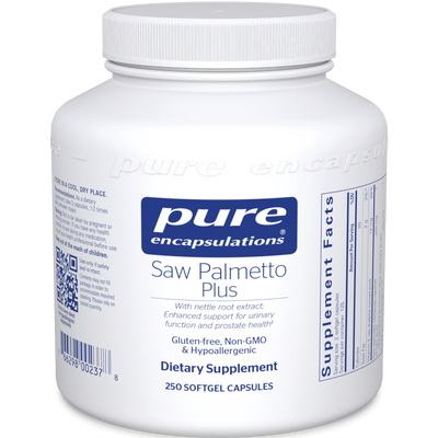 Saw Palmetto Plus 250 gels Curated Wellness