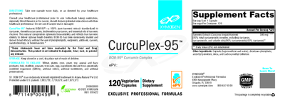 CurcuPlex-95 120 Capsules Curated Wellness