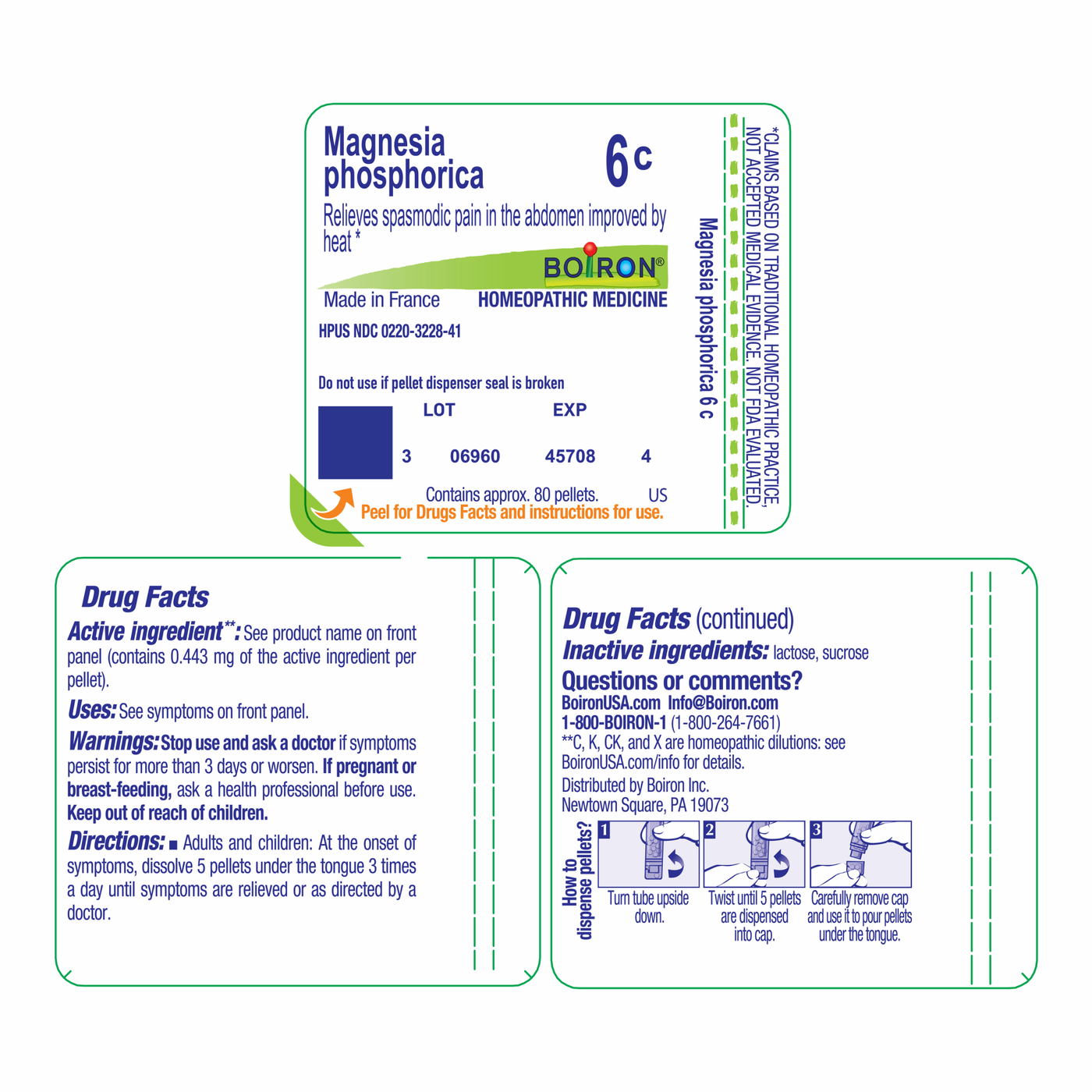 Magnesia phosphorica 6C 80 plts Curated Wellness
