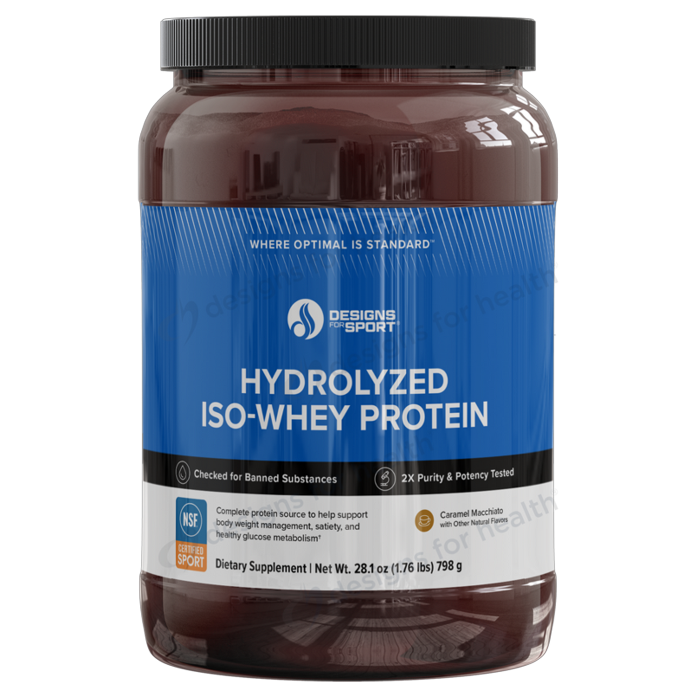 Hydro ISO-Whey Prot Cara Macc 798g Curated Wellness