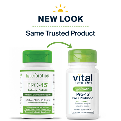 Hyperbiotics Pro-15 Pre + Probiotic 30ct Curated Wellness