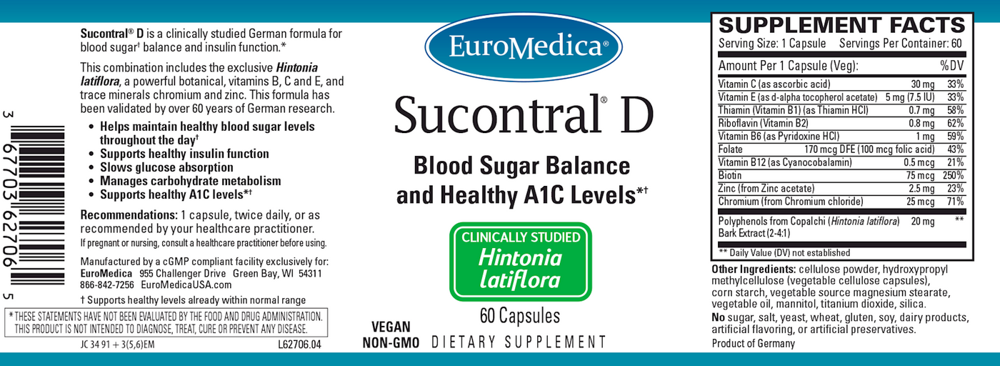 Sucontral D 60 caps Curated Wellness