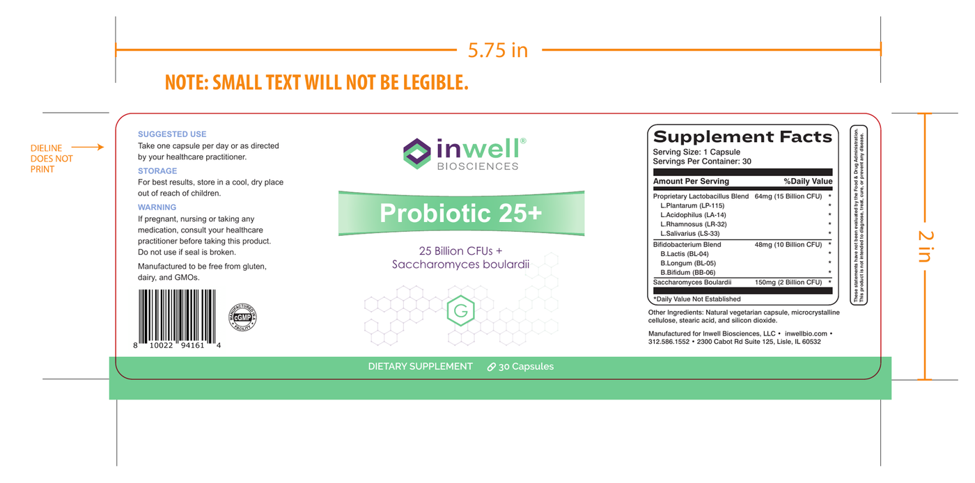 Probiotic 25+ 30c Curated Wellness