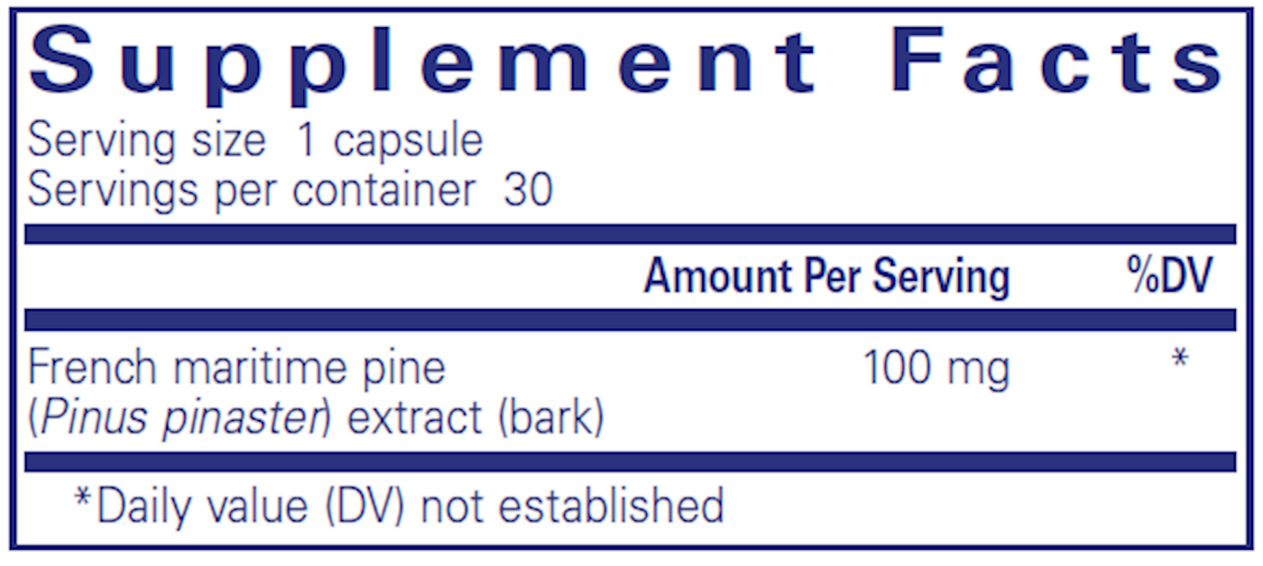 Pycnogenol 100 mg  Curated Wellness