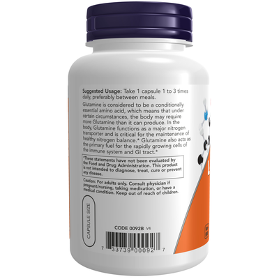 L-Glutamine 500 mg  Curated Wellness