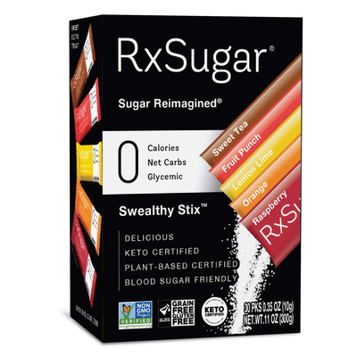 RxSugar Swealthy Stix Carton 30 pkts Curated Wellness