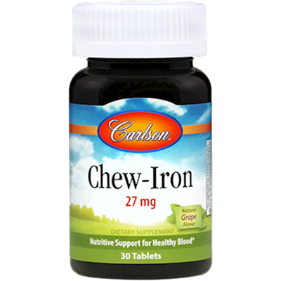 Chew-Iron 27 mg 30 tabs Curated Wellness