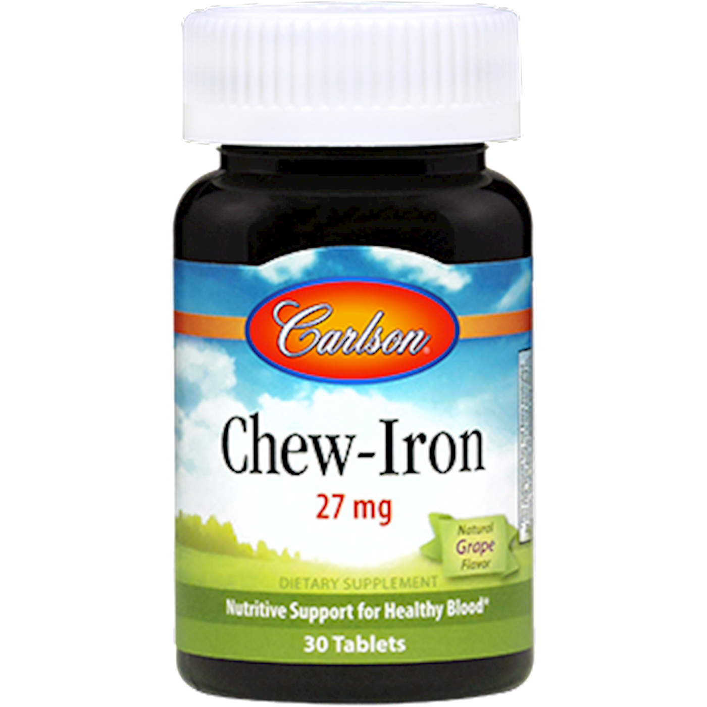 Chew-Iron 27 mg 30 tabs Curated Wellness