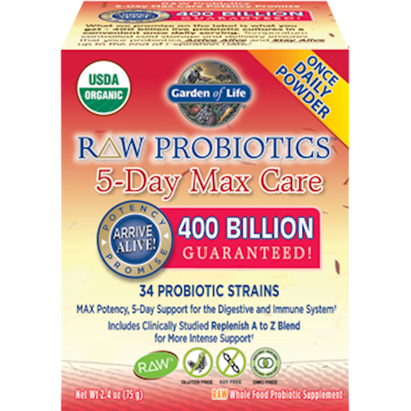 RAW Probiotics 5 Day Max Care  Curated Wellness