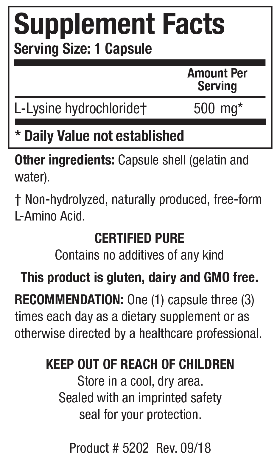 L-Lysine HCl (Amino Acid)