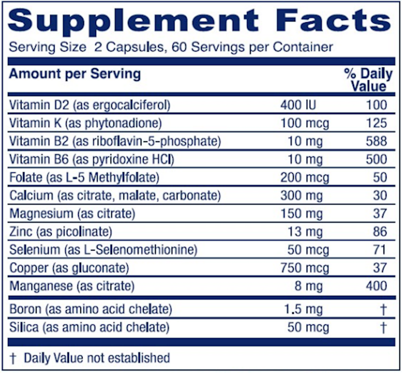 OsteoBlend 120 vcaps Curated Wellness