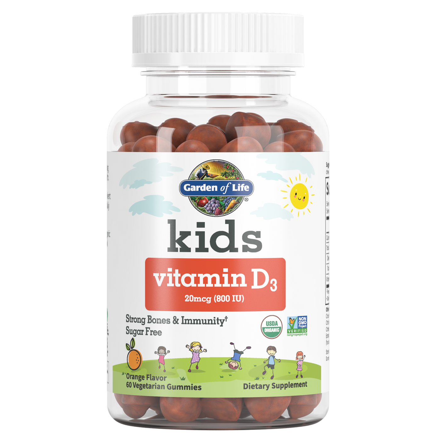 Kids Vitamin D3 Gummies 60 ct Curated Wellness