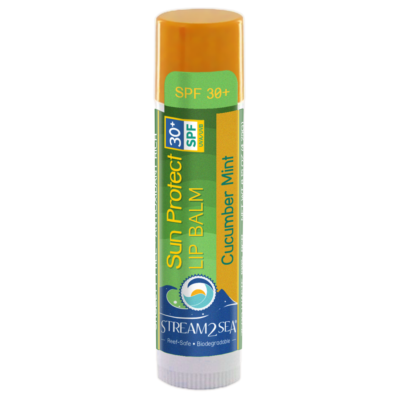 SPF 30+ Lip Balm - Cucumber Mint 0.15 Curated Wellness