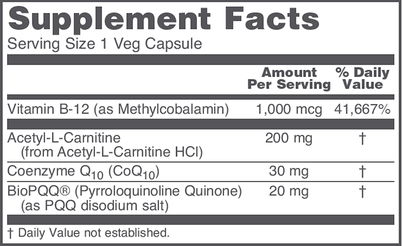 PQQ Complex 30 vegcaps Curated Wellness