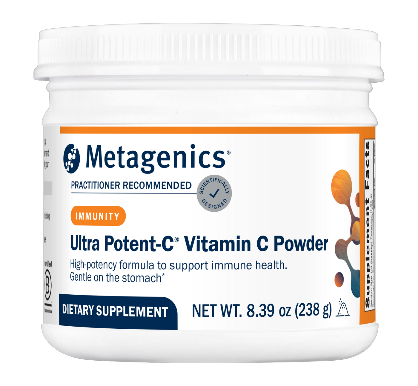 Ultra Potent-C® Vitamin C Powder 238g Curated Wellness