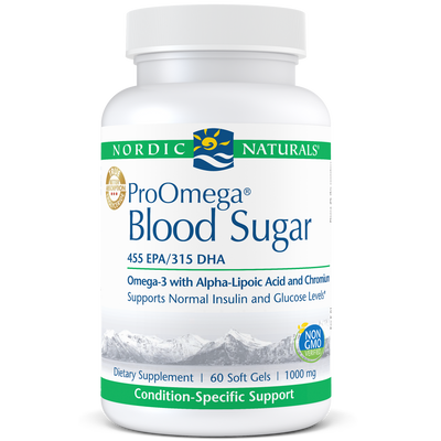 ProOmega Blood Sugar 1000 mg 60 gels Curated Wellness