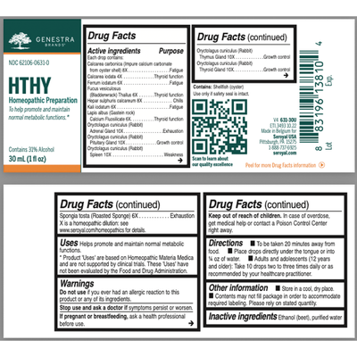 HTHY Homeopathic Preparation 30ml Curated Wellness