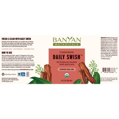 Daily Swish, Cinnamon 8oz Curated Wellness