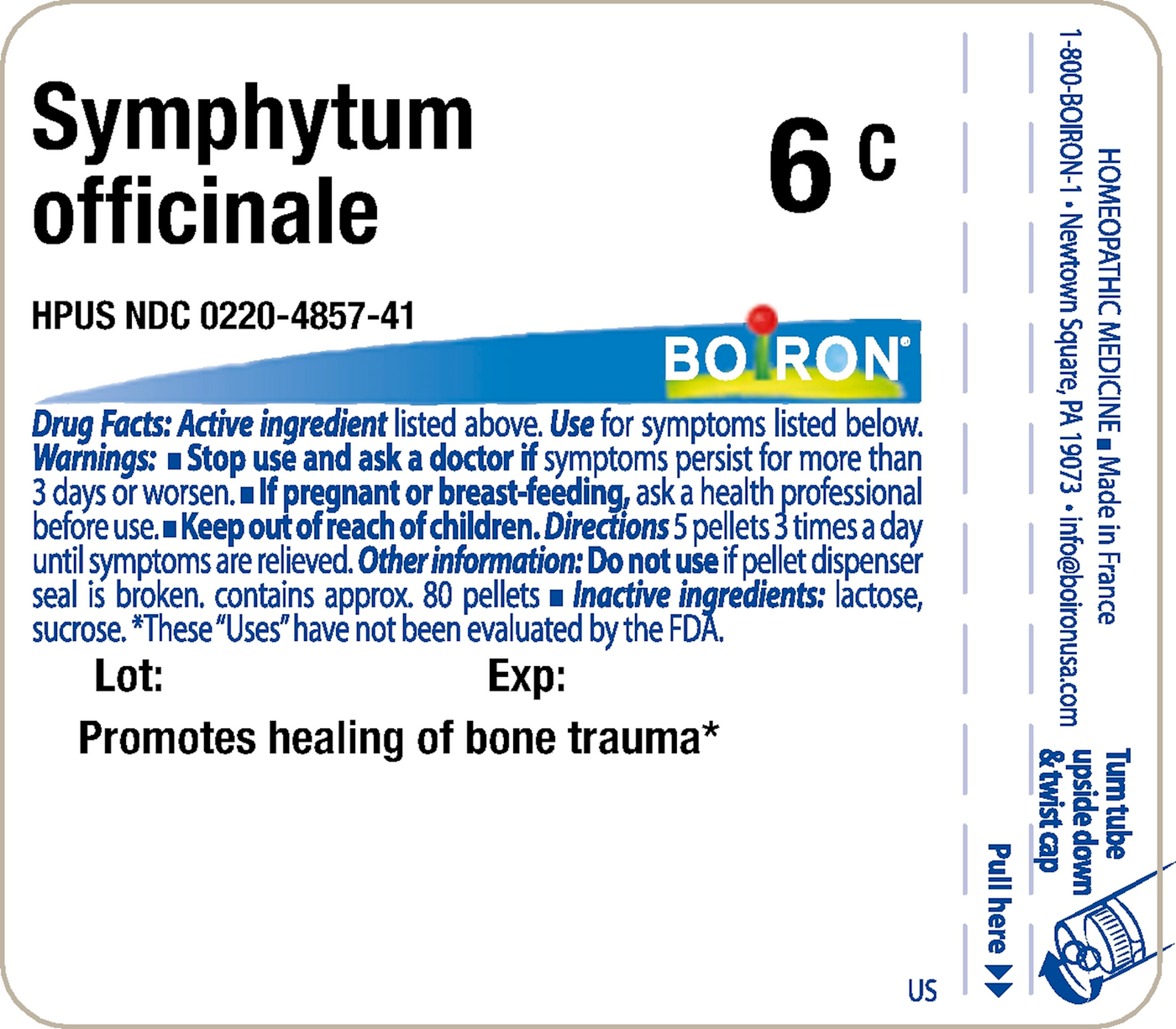 Symphytum officinale 6C 80 plts Curated Wellness