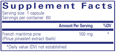 Pycnogenol 100 mg  Curated Wellness