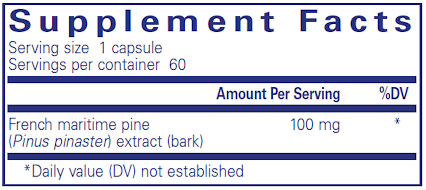 Pycnogenol 100 mg  Curated Wellness