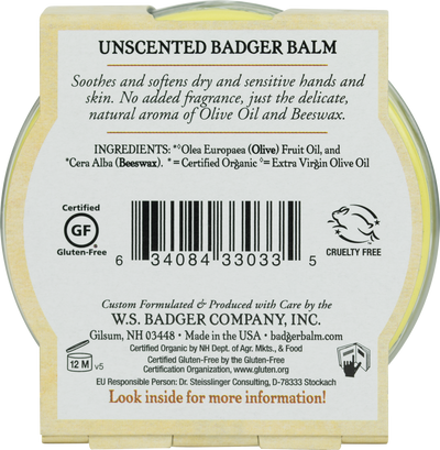 Badger Balm - Unscented  Curated Wellness