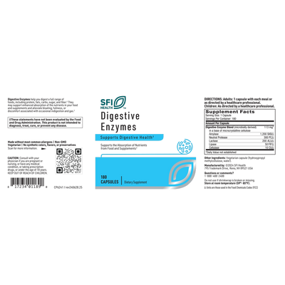 Digestive Enzymes 180 caps Curated Wellness