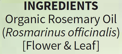Rosemary Essential Oil Organic .5 fl oz Curated Wellness