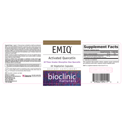 EMIQ 60 vcaps Curated Wellness