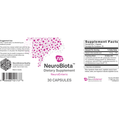 NeuroBiota 30 caps Curated Wellness